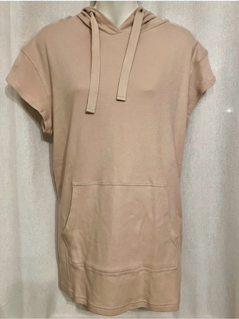 Pact Sleeveless Hoodie Dress in Blush